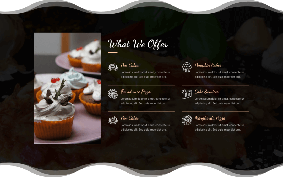 Bakery & Cakes / Menu