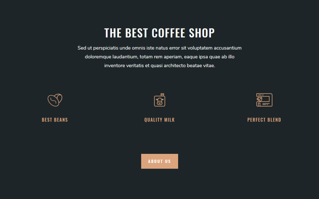 Coffee Shop – Home/Services