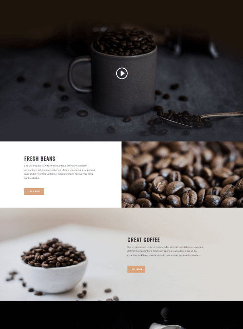 Coffee Shop – Landing